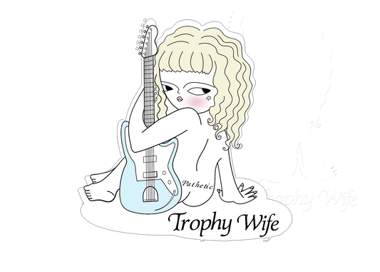 Guitar Girl Sticker